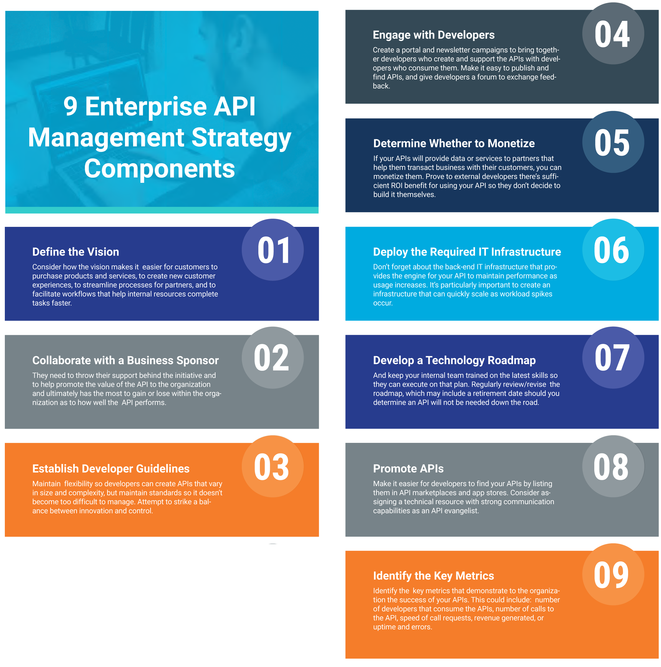 API Strategy Components Infographic